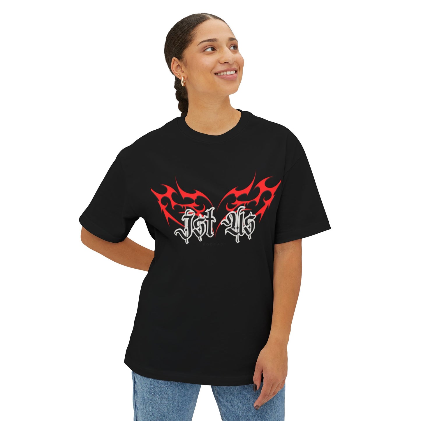 Unisex Oversized Graphic Tee - Bold Flame Design, Casual Streetwear, Comfortable Everyday Wear, Perfect for Festivals, Unique Gift Idea
