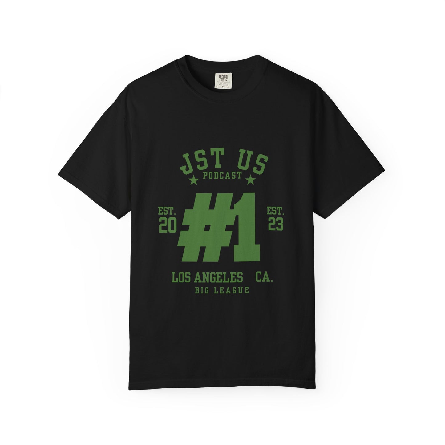 JST US Podcast #1 Unisex T-Shirt, Casual Tee for Fans, Gift for Podcasters, Comfortable Everyday Wear, LA Style Apparel