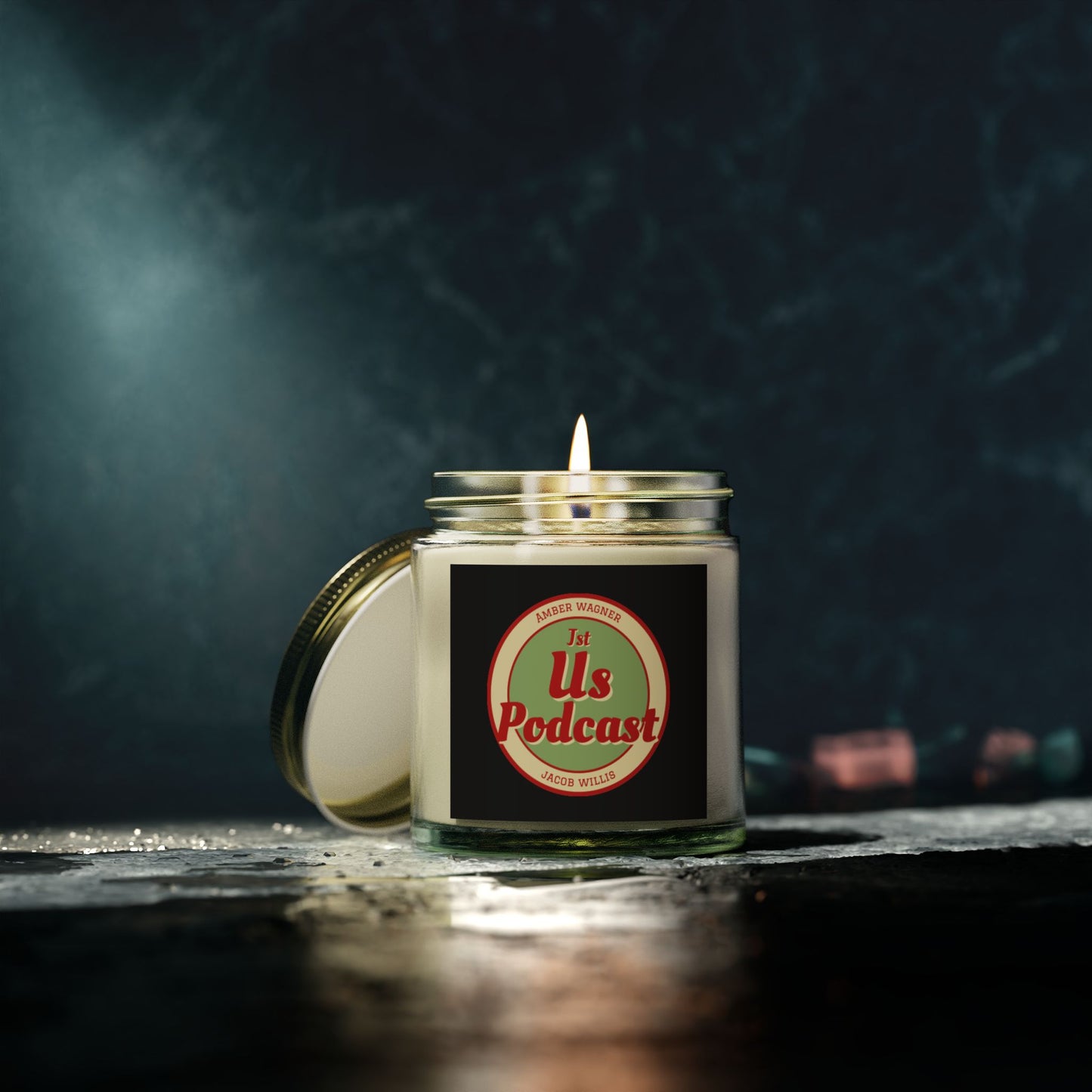 Coconut Apricot Scented Candle | Relaxing Aroma for Home, Gift for Her, Spa, Self-Care, Podcast Lovers