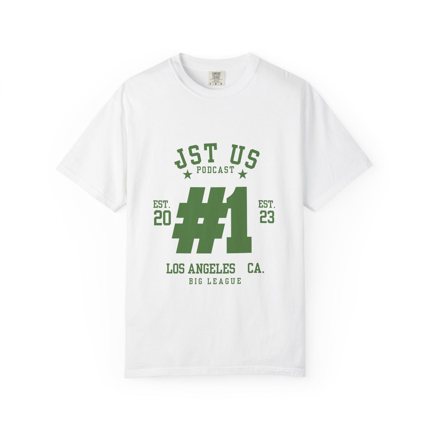 JST US Podcast #1 Unisex T-Shirt, Casual Tee for Fans, Gift for Podcasters, Comfortable Everyday Wear, LA Style Apparel